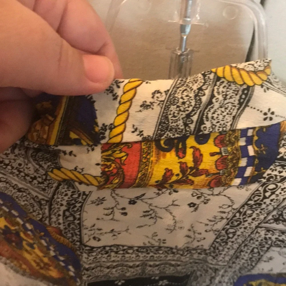 Bob Mackie travel hot air balloon print silk jacket in small